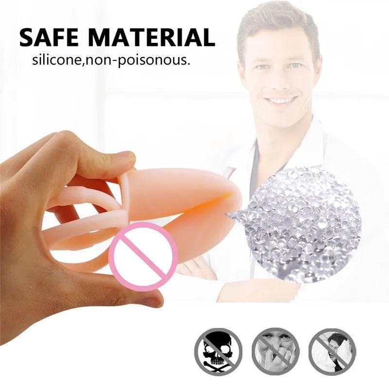 DualFlex Double Penetration Dildo with Vibrating Anal Beads - G-Spot and Prostate Massager for Women, Men, and Couples for Enhanced Intimacy and Pleasure - Passion Pulse Adult