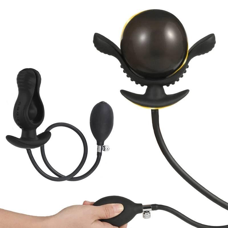 InflataMax - Adjustable Inflatable Plug with Pump - Passion Pulse Adult