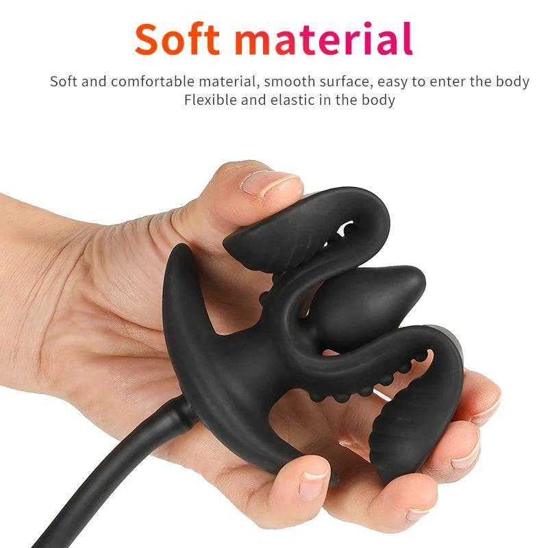 InflataMax - Adjustable Inflatable Plug with Pump - Passion Pulse Adult