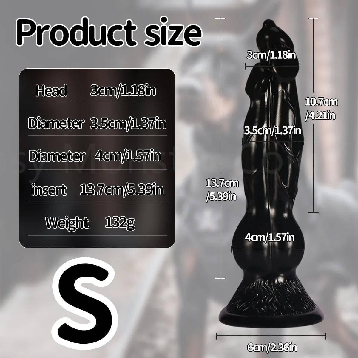 Colorful Dog Knot Dildo - Fantasy Wolf-Inspired Design for Couples - Passion Pulse Adult