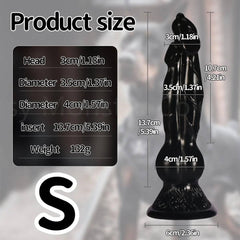 Colorful Dog Knot Dildo - Fantasy Wolf-Inspired Design for Couples - Passion Pulse Adult