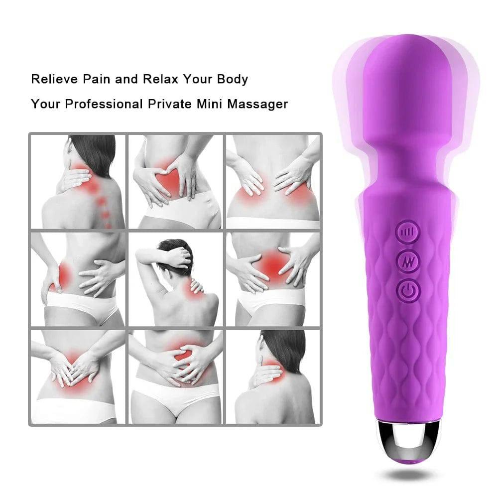 New Power Wand Massager – 10 Speeds, G-Spot & Clitoral Vibrator - Passion Pulse Adult
