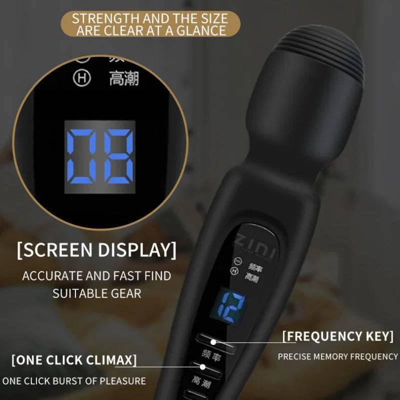 Powerful AV Magic Wand Vibrator – G-Spot & Clitoral Massager for Intense Orgasms - Passion Pulse Adult