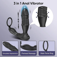 PASSION PULSE Bluetooth APP Vibrator for Men, Remote Prostate Stimulator - Passion Pulse Adult