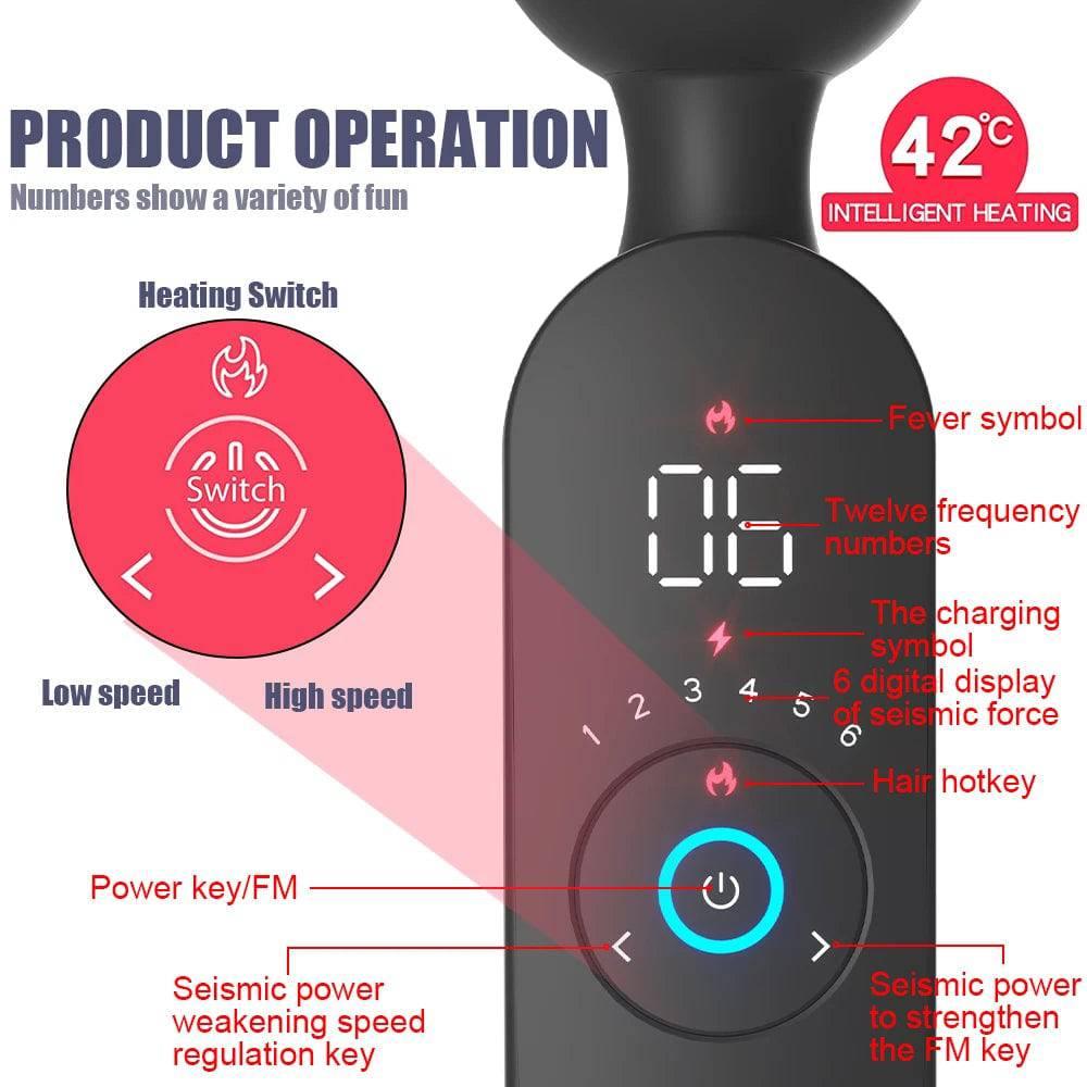 Wireless Dildo AV Vibrator Magic Wand - Passion Pulse Adult