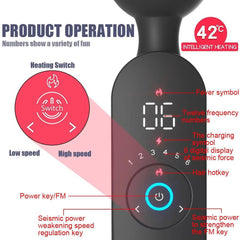 Wireless Dildo AV Vibrator Magic Wand - Passion Pulse Adult