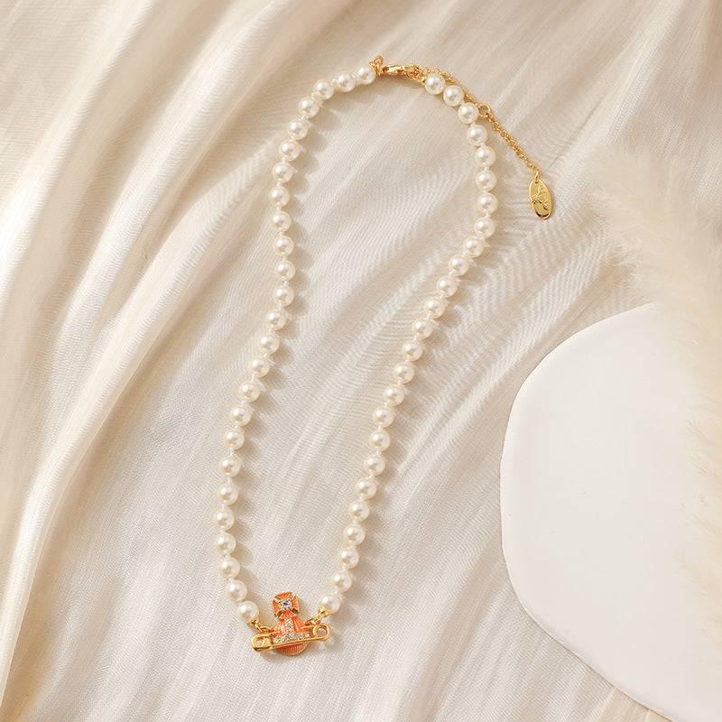 Enamel Saturn Pendant - Passion Pulse Adult