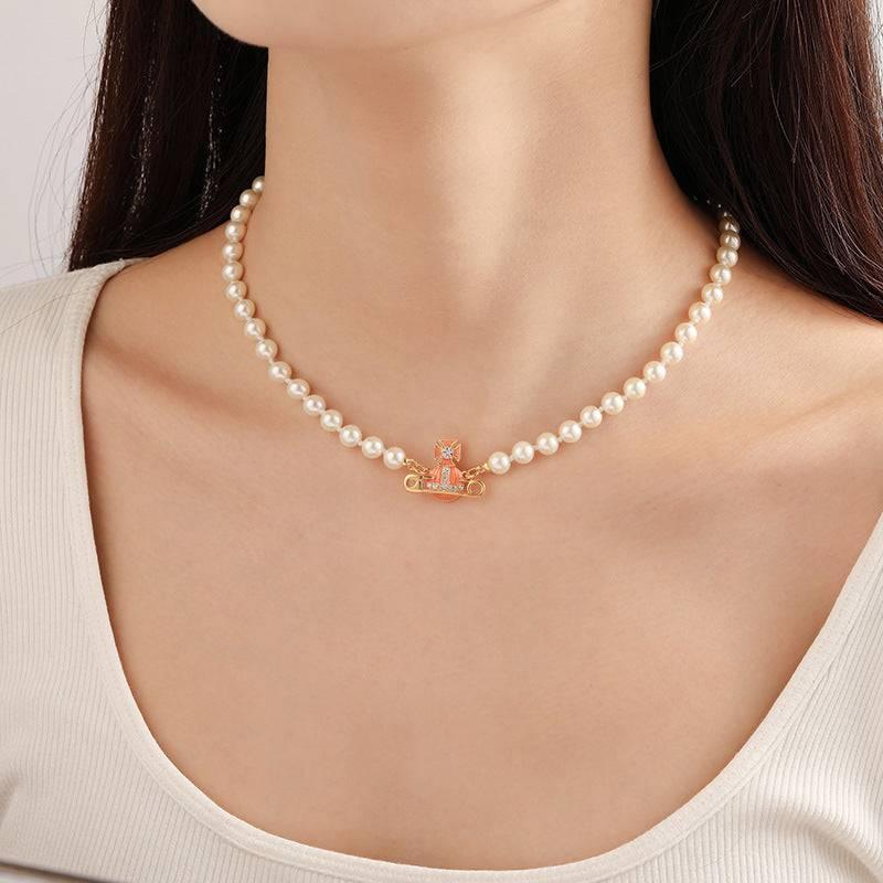 Enamel Saturn Pendant - Passion Pulse Adult