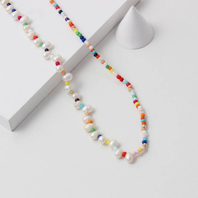 Bohemian Beaded Candy-colored Necklace - Passion Pulse Adult