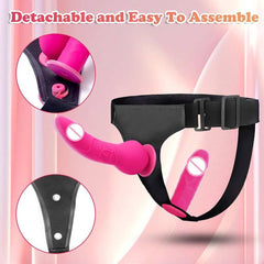 Double Strap On Dildo Female belt with Penis Sexual Harness women waist Adult toys Anal penetration Sex Toys For Lesbian Orgasm - Passion Pulse Adult