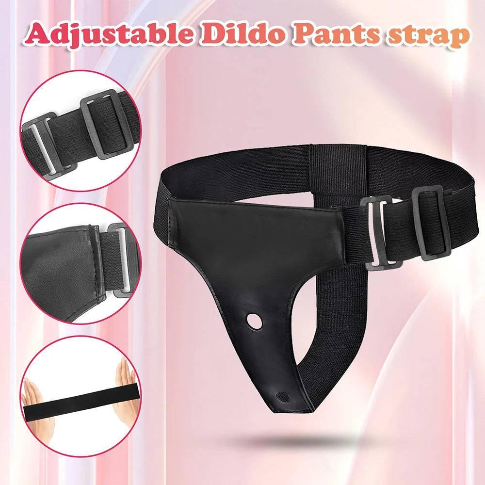 Double Strap On Dildo Female belt with Penis Sexual Harness women waist Adult toys Anal penetration Sex Toys For Lesbian Orgasm - Passion Pulse Adult