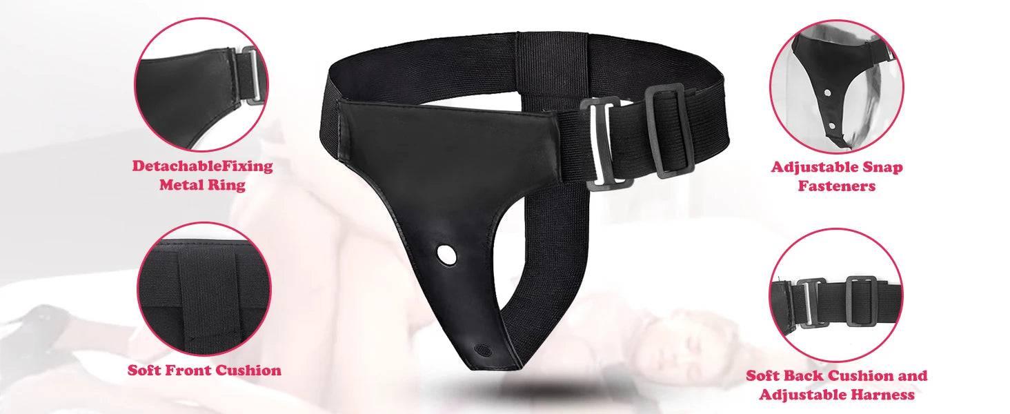 Double Strap On Dildo Female belt with Penis Sexual Harness women waist Adult toys Anal penetration Sex Toys For Lesbian Orgasm - Passion Pulse Adult