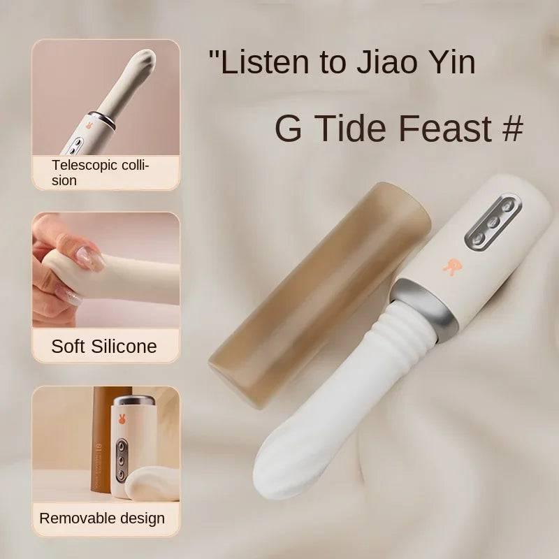 Fully Automatic Telescopic Sex Machine – Remote-Controlled Dildo Vibrator for Women - Passion Pulse Adult