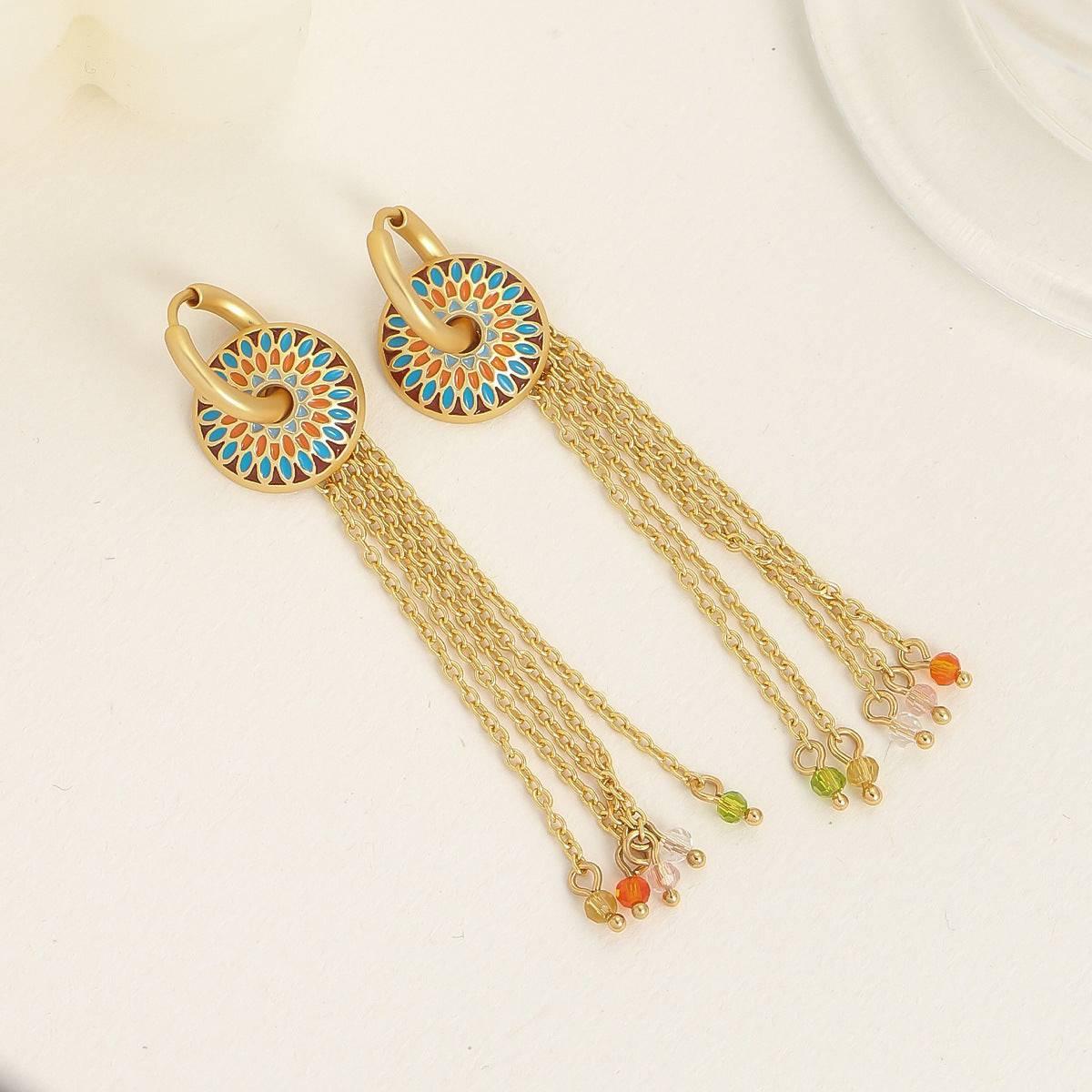Long Fringe Earrings - Passion Pulse Adult
