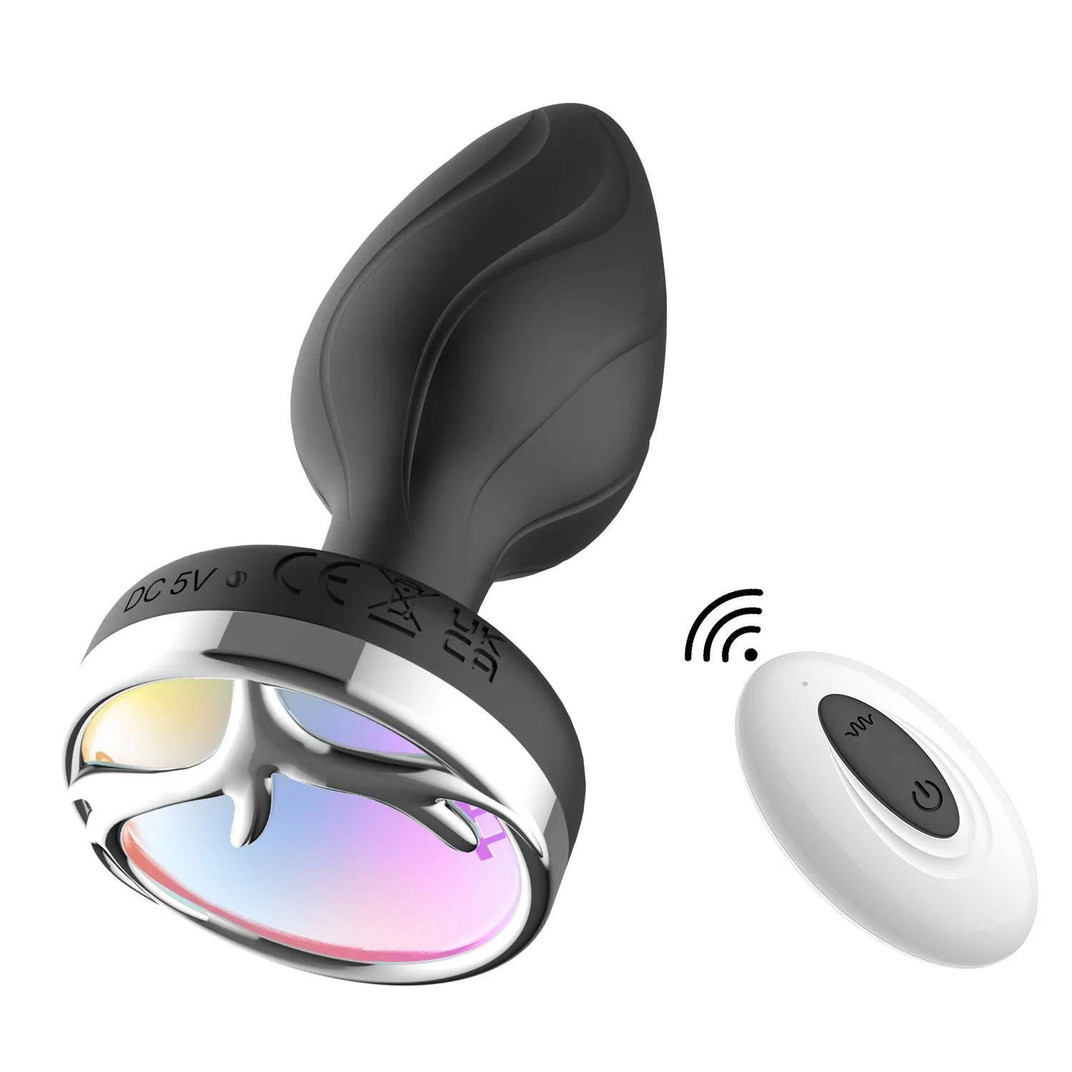 LumiVibe - Vibrating Light-Up Remote Control Plug - Passion Pulse Adult
