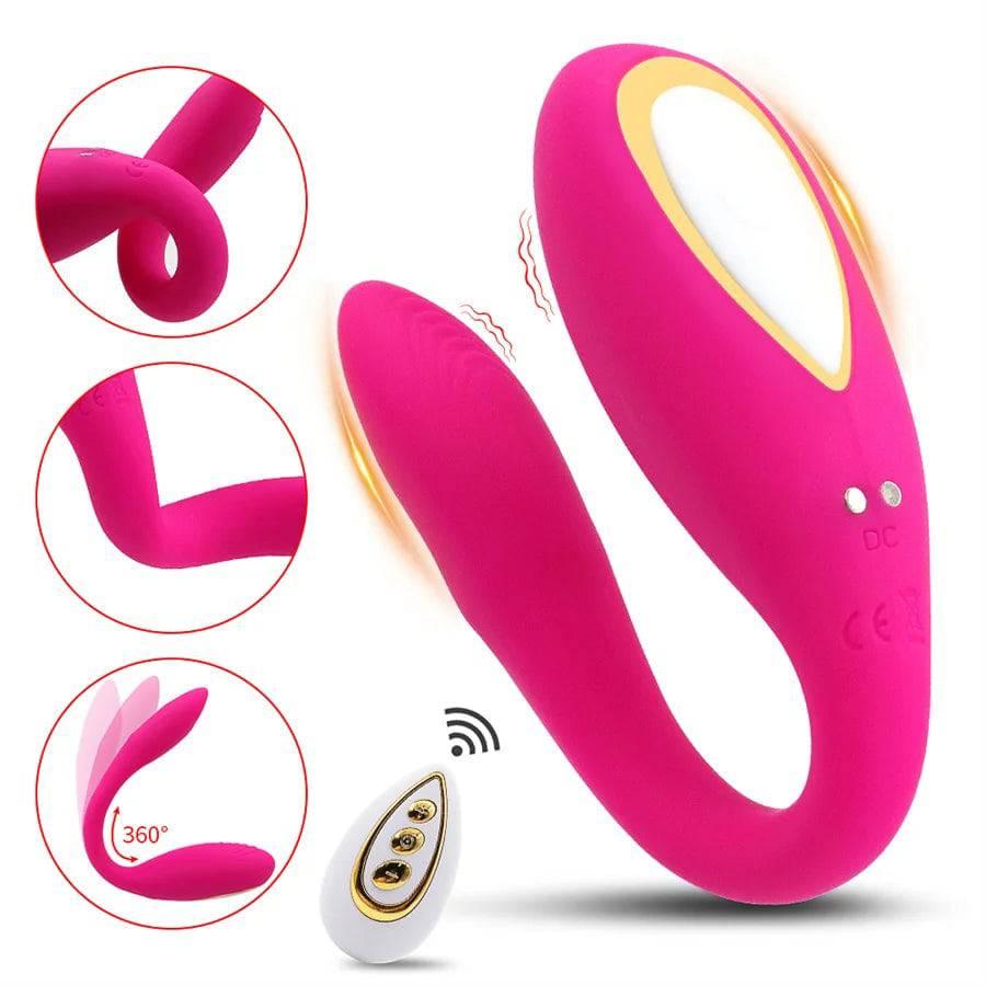 10-Mode U-Shaped Wearable Dildo – Wireless Remote Vibrator - Passion Pulse Adult