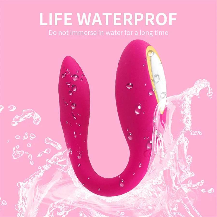 10-Mode U-Shaped Wearable Dildo – Wireless Remote Vibrator - Passion Pulse Adult