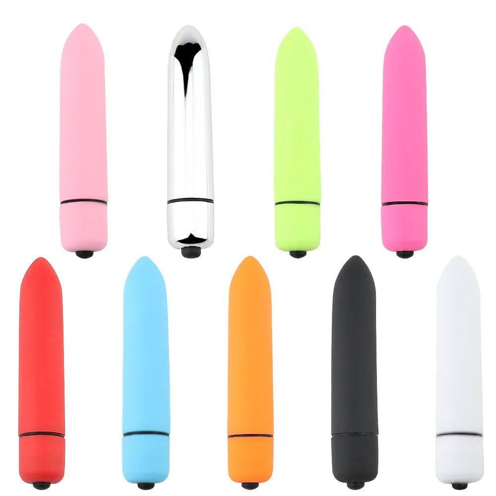 10-Speed Mini Bullet Vibrator: Vaginal Massage Dildo Sex Toy for Women, Stick for Adult Games - Clitoris Stimulator, Erotic Product - Passion Pulse Adult