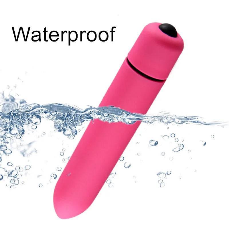 10-Speed Mini Bullet Vibrator: Vaginal Massage Dildo Sex Toy for Women, Stick for Adult Games - Clitoris Stimulator, Erotic Product - Passion Pulse Adult