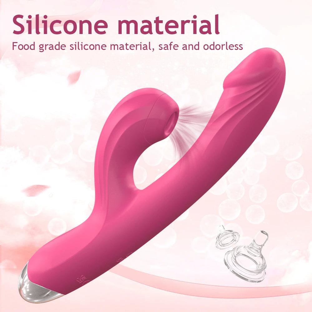 Rabbit Sucker G-Spot Vibrator – 20 Modes, Clit & Vagina Stimulator - Passion Pulse Adult