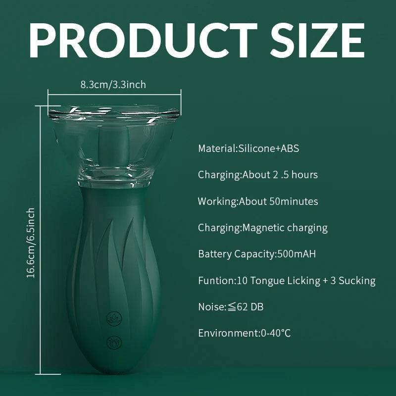 PASSION PULSE ADULT 3 Sucking 10 Licking Modes Clitoral Vibrator - Passion Pulse Adult