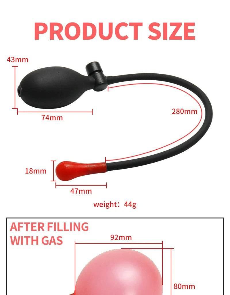 AirBloom Adjustable Inflatable Anal Plug Expander - Flexible Butt Plug for Men, Women, and Couples with Precision Pump for Preparation, Play, and Intimate Exploration - Passion Pulse Adult