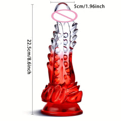 Clear Monster Dildo – Huge Realistic G-Spot Stimulator with Suction Cup - Passion Pulse Adult