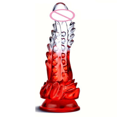 Clear Monster Dildo – Huge Realistic G-Spot Stimulator with Suction Cup - Passion Pulse Adult