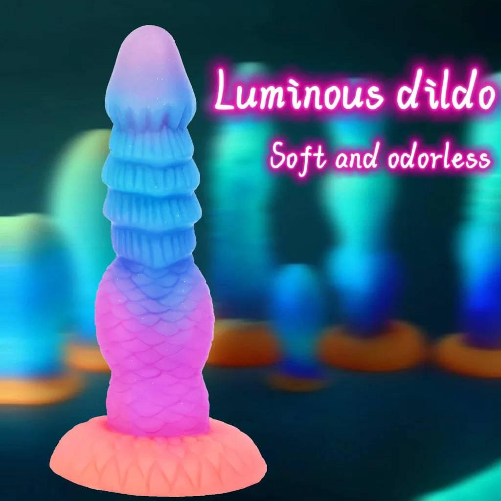 Luminous Monster Horse Dildo – Large Anal Plug for Women - Passion Pulse Adult