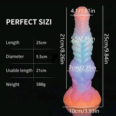Luminous Monster Horse Dildo – Large Anal Plug for Women - Passion Pulse Adult