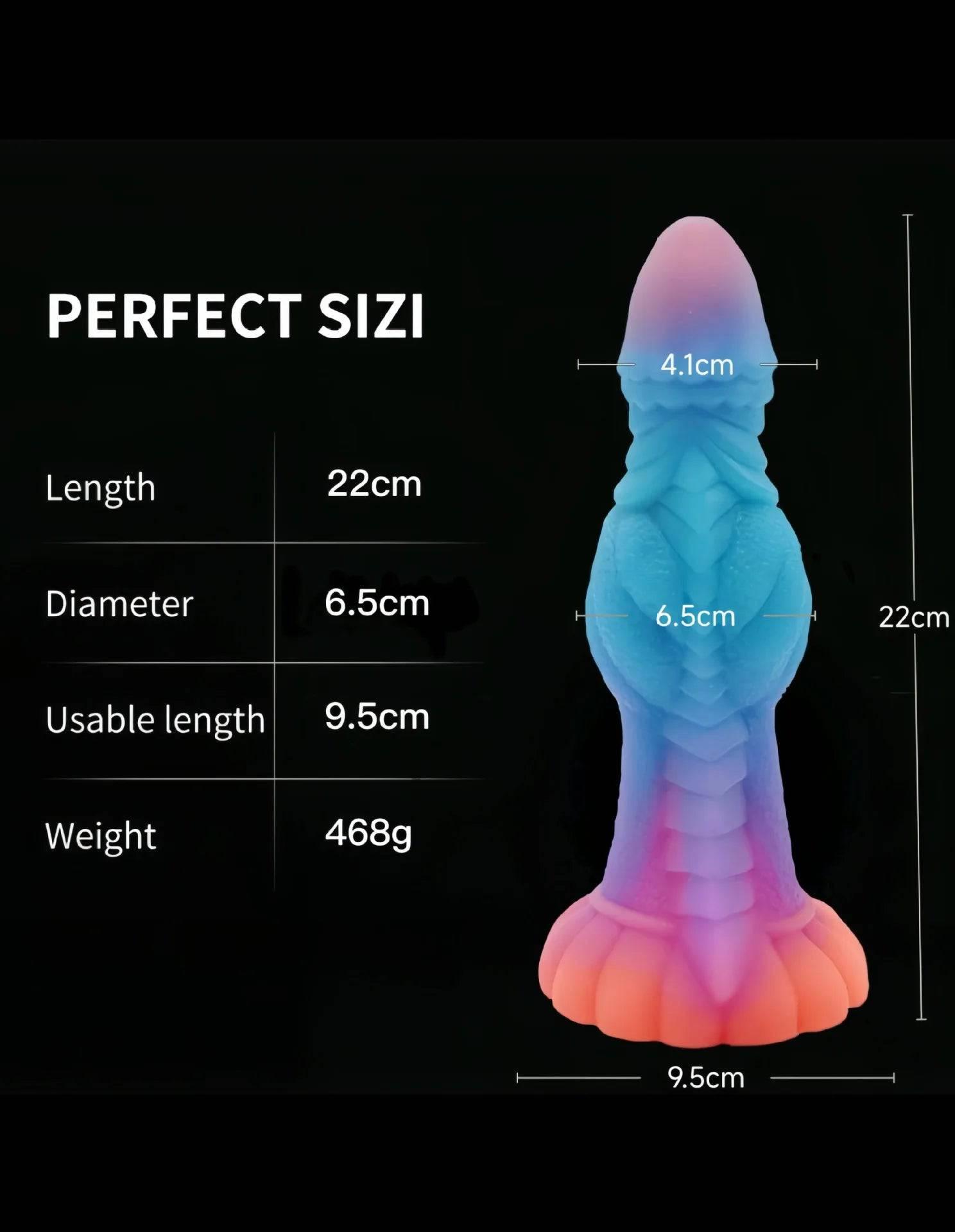 Luminous Monster Horse Dildo – Large Anal Plug for Women - Passion Pulse Adult