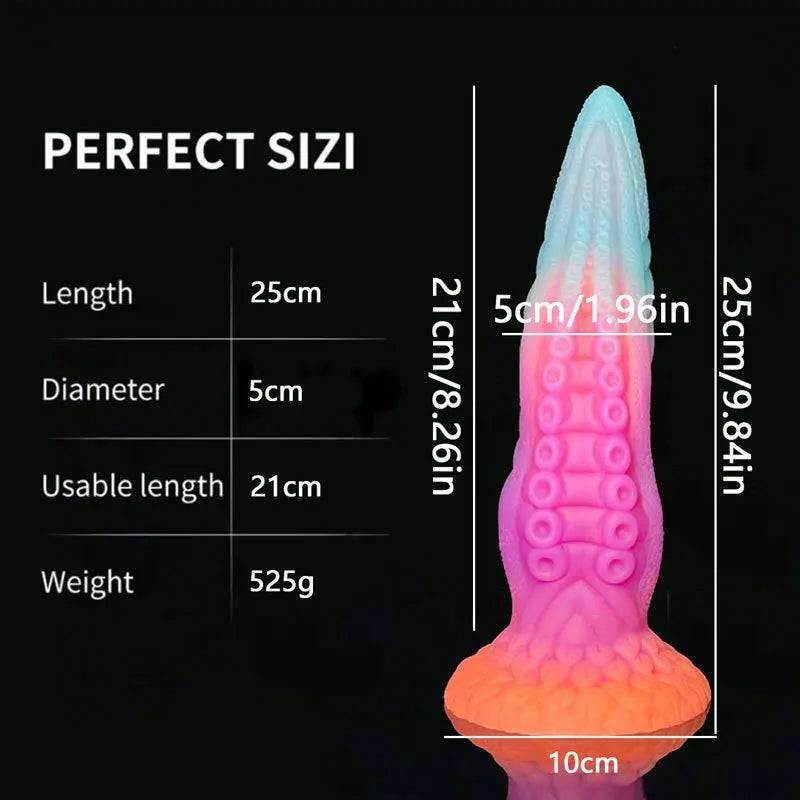 Luminous Monster Horse Dildo – Large Anal Plug for Women - Passion Pulse Adult