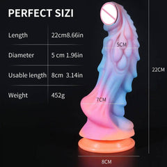 Luminous Monster Horse Dildo – Large Anal Plug for Women - Passion Pulse Adult