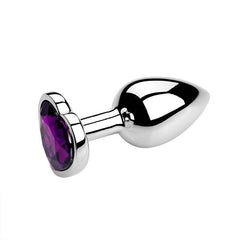 Heart-Shaped Metal Anal Plug - Passion Pulse Adult