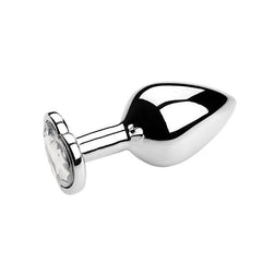 Heart-Shaped Metal Anal Plug - Passion Pulse Adult