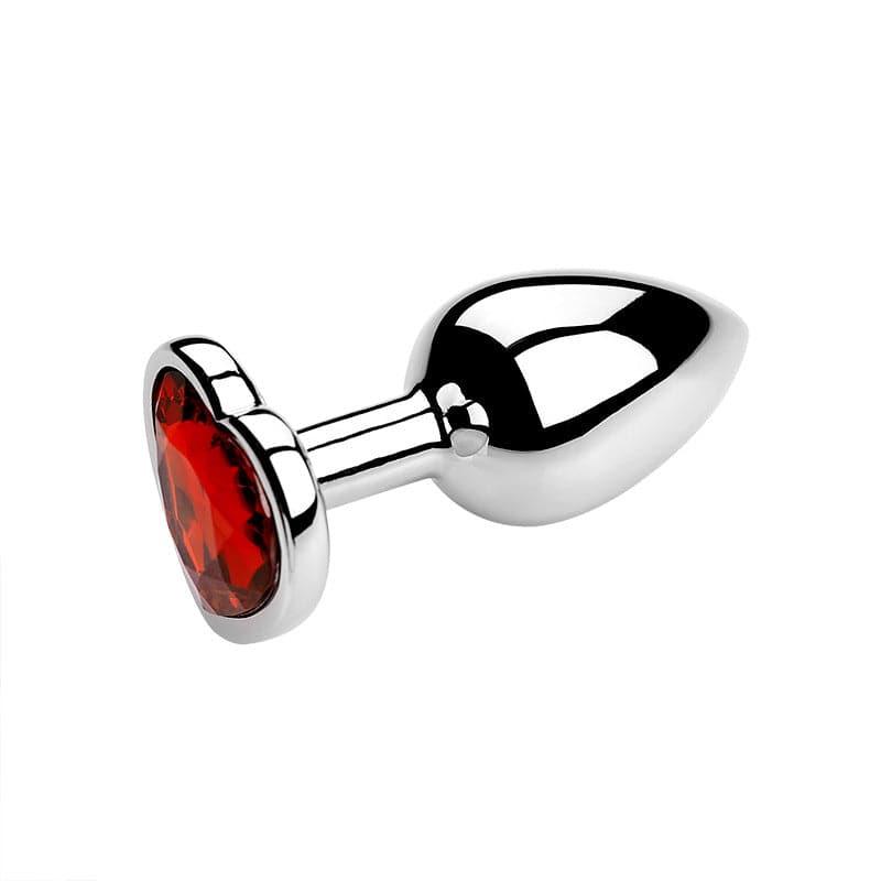 Heart-Shaped Metal Anal Plug - Passion Pulse Adult