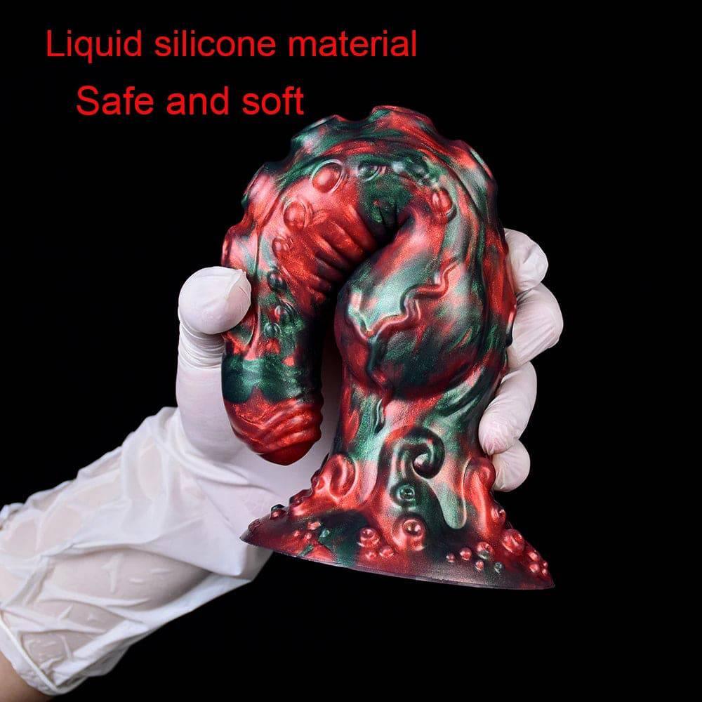 LICKER Dog Knot & Tentacle Fantasy Dildo - G-Spot & Anal Pleasure - Passion Pulse Adult