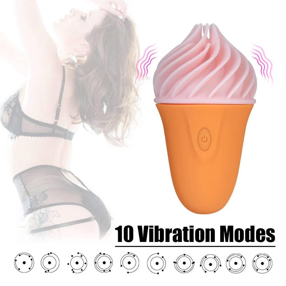 Ice Cream-Shaped Vibrator - Passion Pulse Adult