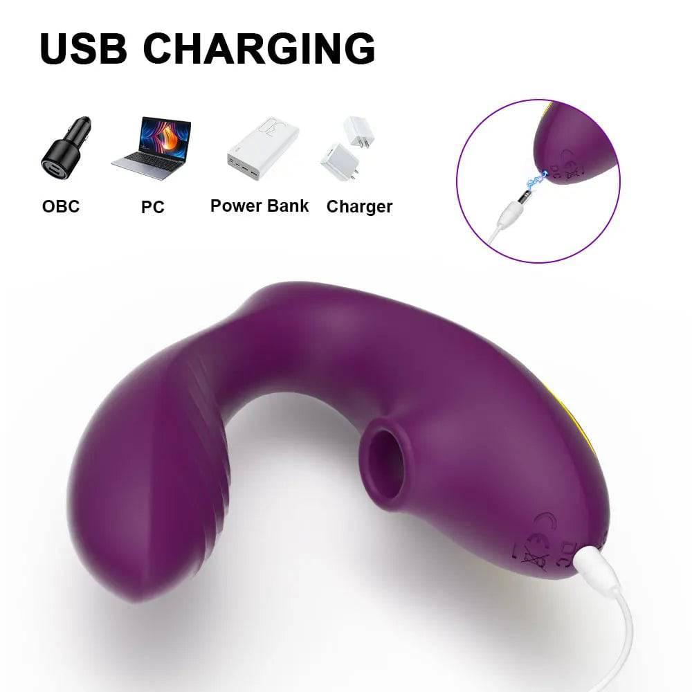 10 Speeds Vagina Sucking Vibrator Vibrating Sucker Oral Sex Suction Clitoris Stimulator Erotic Sex Toy for Women Sexual Wellness - Passion Pulse Adult