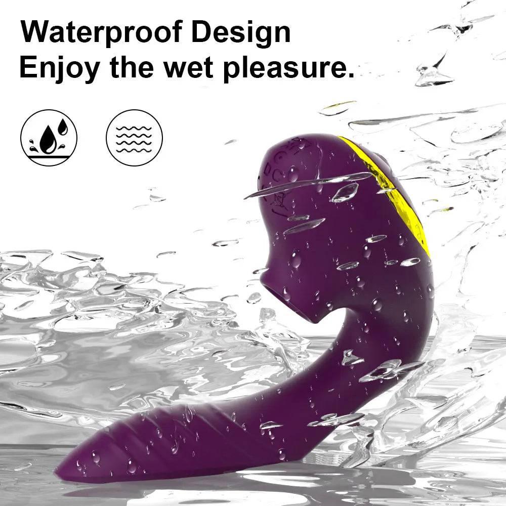 10 Speeds Vagina Sucking Vibrator Vibrating Sucker Oral Sex Suction Clitoris Stimulator Erotic Sex Toy for Women Sexual Wellness - Passion Pulse Adult