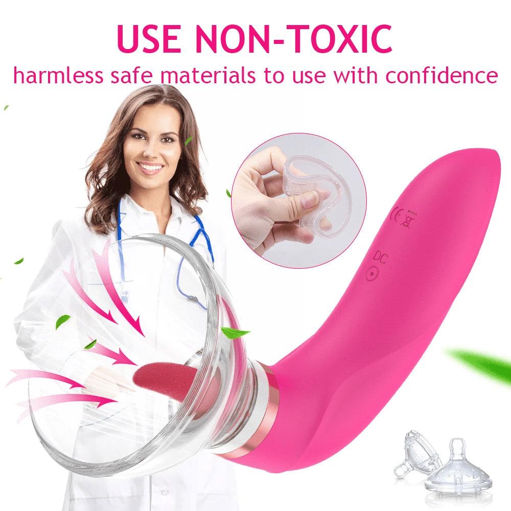 PASSION PULSE Red Power - Clit & Nipple Sucking Vibrator - Passion Pulse Adult