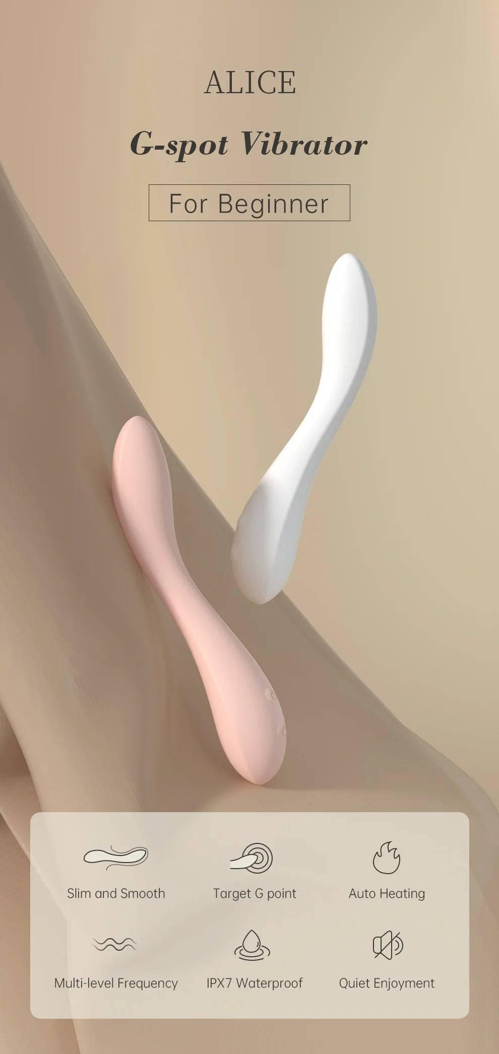 DRY WELL G-Spot Heating Rose Vibrator: Clitoral & G-Spot Stimulation - Passion Pulse Adult