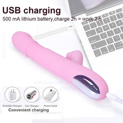 Heating Dildo Vibrator with Clitoral Suction & G-Spot Rotation – Ultimate Pleasure Massager for Women - Passion Pulse Adult