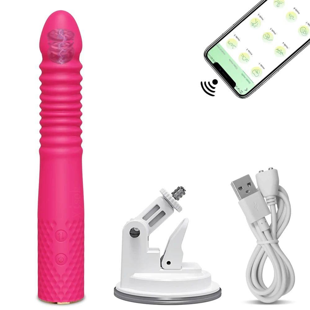 Telescopic Dildo Vibrator – Automatic G-Spot Thrusting Toy - Passion Pulse Adult