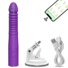 Telescopic Dildo Vibrator – Automatic G-Spot Thrusting Toy - Passion Pulse Adult
