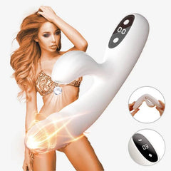 Soft and Cute Clitoris Stimulation Wand with LCD Display for Women Flexible Vibrating Insertion AV Pleasure Toys for Women - Passion Pulse Adult