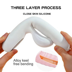 Soft and Cute Clitoris Stimulation Wand with LCD Display for Women Flexible Vibrating Insertion AV Pleasure Toys for Women - Passion Pulse Adult