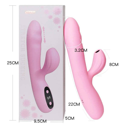 Soft and Cute Clitoris Stimulation Wand with LCD Display for Women Flexible Vibrating Insertion AV Pleasure Toys for Women - Passion Pulse Adult