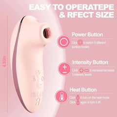 Sucking Vibrator Rose Stimulator for Women - Passion Pulse Adult