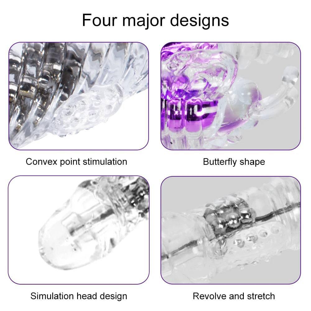 Telescopic G-Spot Rabbit Vibrator – Clit & Vaginal Massager - Passion Pulse Adult